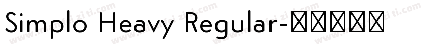 Simplo Heavy Regular字体转换